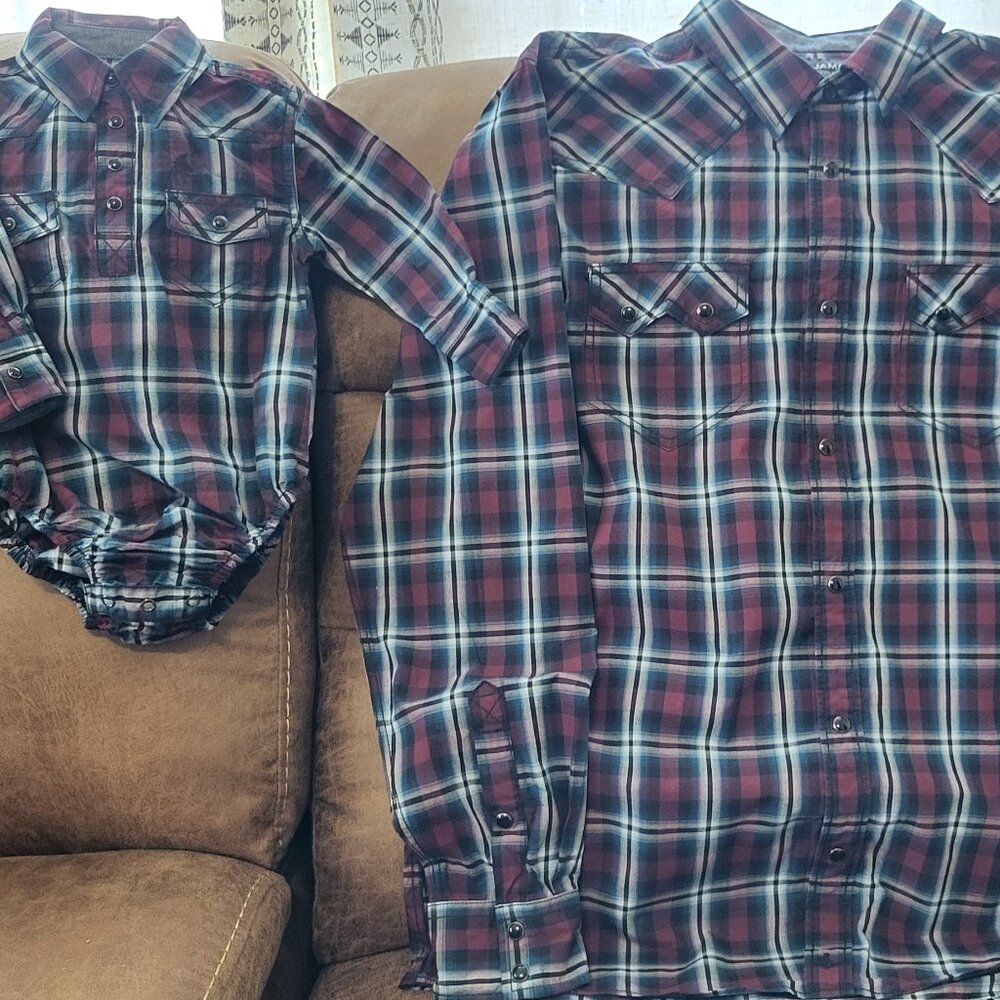 Matching Father Son Western shirts